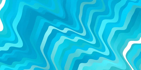 Padrão Vetorial Blue Claro Com Linhas Curvas Ilustração Abstrata Colorida — Vetor de Stock