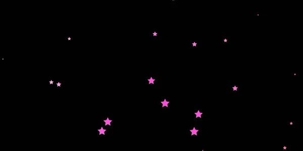 Textura Vectorial Rosa Oscuro Con Hermosas Estrellas — Vector de stock