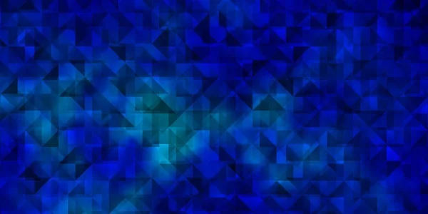 Diseño Vectorial Azul Oscuro Con Líneas Triángulos Ilustración Abstracta Brillante — Vector de stock