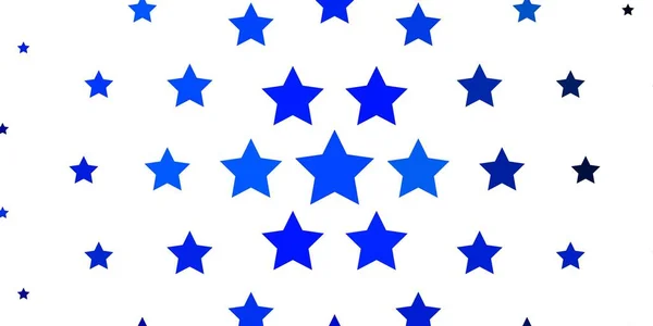 Rosa Claro Fundo Vetor Azul Com Estrelas Pequenas Grandes — Vetor de Stock