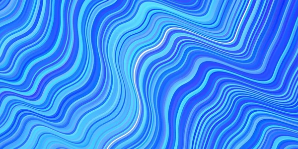 Heller Blauer Vektorhintergrund Mit Gebogenen Linien Bunte Illustration Schlichtem Stil — Stockvektor