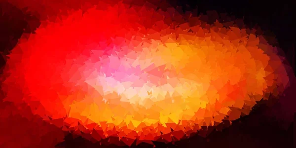 Jasnoczerwony Żółty Wektor Geometryczna Wielokątna Tapeta Dekoracyjna Kolorowa Ilustracja Abstrakcyjnymi — Wektor stockowy