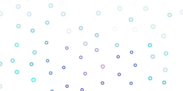 Rosa Claro Textura Vectorial Azul Con Discos Ilustración Con Conjunto — Vector de stock