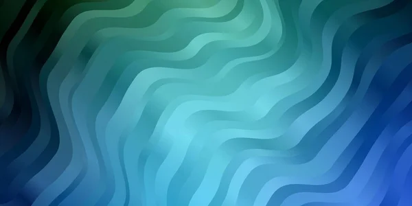 Azul Claro Fondo Vectorial Verde Con Líneas Dobladas — Vector de stock