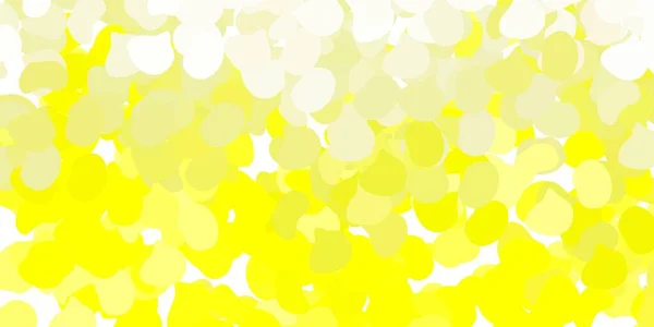 Light Yellow Vector Texture Memphis Shapes 현대의 추상적 무작위적 형태의 — 스톡 벡터