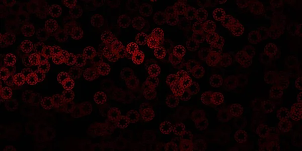Fondo Vectorial Rojo Oscuro Con Burbujas Ilustración Abstracta Con Manchas — Archivo Imágenes Vectoriales