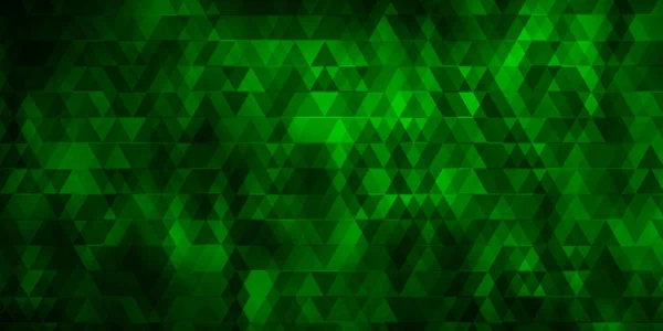 Темно Зеленый Векторный Фон Линиями Треугольниками Градиентные Треугольники Абстрактном Стиле — стоковый вектор