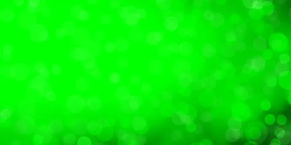 Hellgrüner Vektorhintergrund Mit Kreisen — Stockvektor