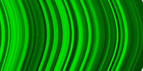 Light Green Vector Background Bent Lines — Stock Vector
