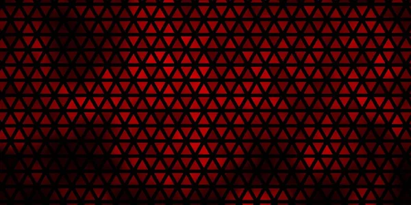 Fond Vectoriel Rouge Foncé Avec Lignes Triangles Illustration Abstraite Scintillante — Image vectorielle