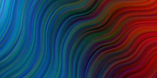 Абстрактный Векторный Рисунок Кривыми Яркий Образец Красочными Изогнутыми Линиями Формами — стоковый вектор