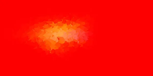Rojo Claro Amarillo Vector Triángulo Plantilla Mosaico Ilustración Degradado Estilo — Vector de stock