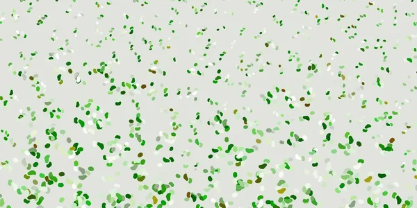 Açık Yeşil Kaotik Şekilli Sarı Vektör Arkaplan Soyut Tarzda Renkli — Stok Vektör