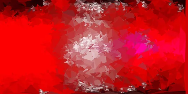 Modello Astratto Triangolo Vettoriale Rosa Chiaro Mosaico Colorato Illustrazione Con — Vettoriale Stock