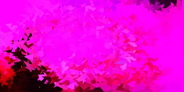 Sötét Lila Rózsaszín Vektor Absztrakt Háromszög Textúra Elegáns Absztrakt Illusztráció — Stock Vector