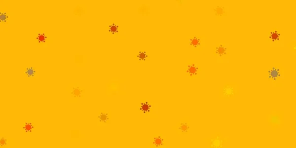 Textura Vectorial Amarillo Claro Con Símbolos Enfermedad Ilustración Abstracta Con — Vector de stock