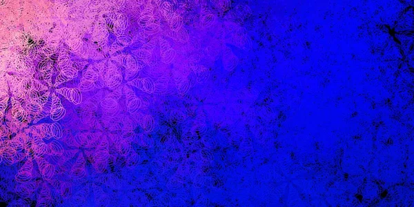 Темно Синий Желтый Векторный Фон Пузырями Блестящие Абстрактные Иллюстрации Красочными — стоковый вектор