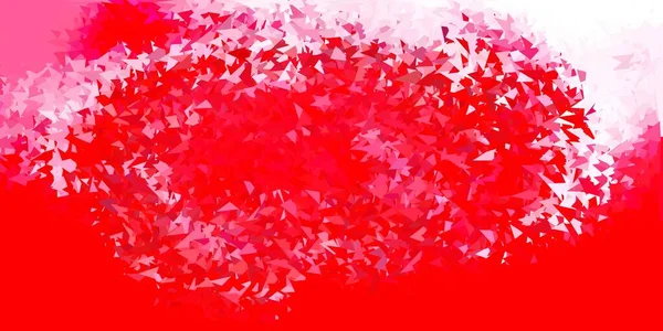 Textura Triângulo Vetor Vermelho Claro Ilustração Abstrata Colorida Com Triângulos — Vetor de Stock