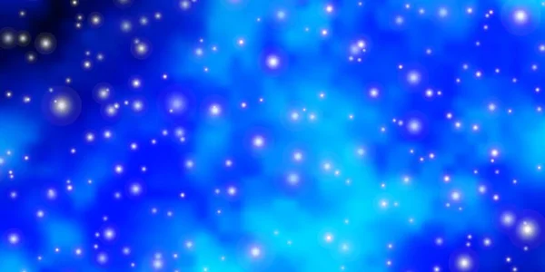 浅蓝色矢量背景 色彩艳丽的恒星 — 图库矢量图片