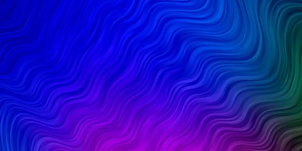 Abstract Vectorpatroon Met Krommen Helder Monster Met Kleurrijke Gebogen Lijnen — Stockvector