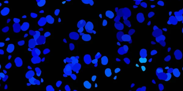 Темно Синий Векторный Фон Произвольной Формы Иллюстрация Красочными Формами Абстрактном — стоковый вектор