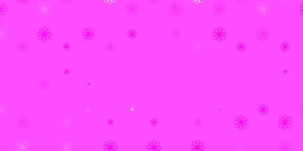 Светло Розовый Векторный Фон Кривыми Линиями Яркая Иллюстрация Круговыми Дугами — стоковый вектор