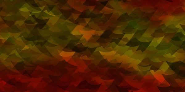 Textura Vectorial Naranja Claro Con Estilo Triangular Gradiente Abstracto Ilustración — Vector de stock