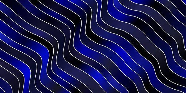 Dark Blue Vektortextur Mit Schiefen Linien — Stockvektor