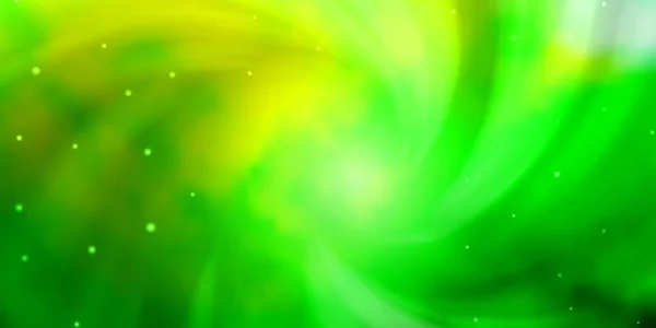 ネオン星とライトグリーン 黄色のベクトルテンプレート — ストックベクタ