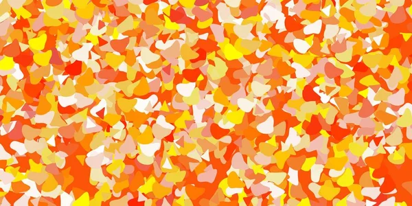 Textura Vectorial Naranja Claro Con Formas Memphis Formas Abstractas Coloridas — Archivo Imágenes Vectoriales