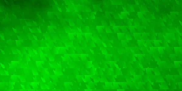 Светло Зеленая Векторная Планировка Линиями Треугольниками Современная Абстрактная Иллюстрация Красочными — стоковый вектор