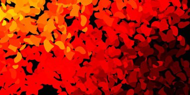 Soyut şekilli açık turuncu vektör deseni. Basit gradyan şekilli renkli bir çizim. Web siteniz için basit illüstrasyon.