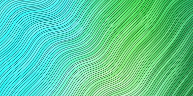 Açık Mavi, eğrili yeşil vektör düzeni.