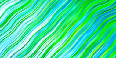 Açık Mavi, dairesel yay ile yeşil vektör düzeni.