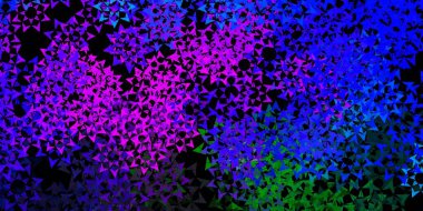 Açık mavi, üçgen şekilli yeşil vektör dokusu. Üçgen şekilli ışıltılı soyut çizimler. Web siteleri için desen.