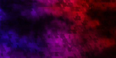 Koyu pembe, kristalli sarı vektör şablonu, üçgenler. Soyut arkaplanda renkli eğimli üçgenler. Reklamlar için desen.