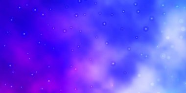 Açık Mavi, küçük ve büyük yıldızlı kırmızı vektör arkaplanı.