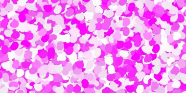 Açık mor, pembe vektör arkaplan ve rastgele formlar. Basit bir şekilde gradyan olan renkli soyut biçimler. Duvar kağıdı seti için zarif tasarım.