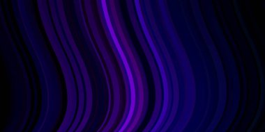 Kavisli soyut vektör deseni. Rengarenk çizgileri ve şekilleri olan parlak bir örnek. Terfileriniz için akıllı tasarım.