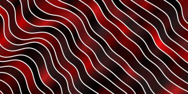 Kavisli soyut vektör deseni. Rengarenk çizgileri ve şekilleri olan parlak bir örnek. Terfileriniz için akıllı tasarım.