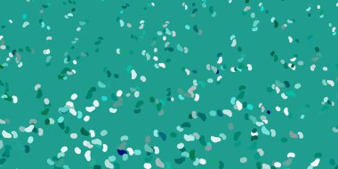 Soyut şekilli açık yeşil vektör deseni. Soyut tarzda, gradyan formlarda basit tasarım. Web siteniz için basit illüstrasyon.