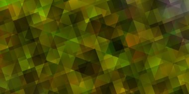 Açık sarı vektör desenli çokgen. Renkli üçgenli modern soyut illüstrasyon. İniş sayfaları için şablon.