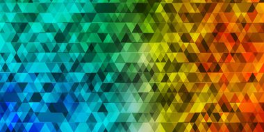 Açık mavi, çizgileri ve üçgenleri olan sarı vektör deseni. Basit formda soyut biçimdeki üçgenler. Web siteleri için desen.