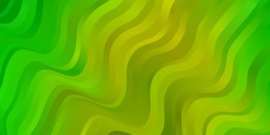 Açık Yeşil, dairesel yay ile sarı vektör arkaplan.