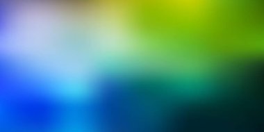 Açık mavi, sarı vektör eğimli bulanık desen. Görüntü stili ve gradyan ile soyut renkli resimleme. İşiniz..