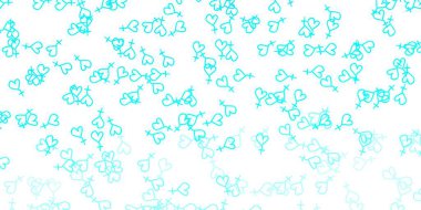 Kadın hakları sembollü açık yeşil vektör dokusu. Kadınların güç ve güç göstergelerini gösteren bir ilüzyon. Kadınların gücünü göstermek için en iyi tasarım..