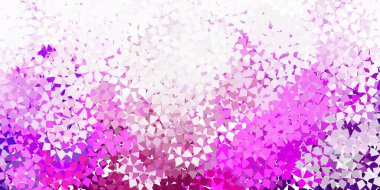 Açık mavi, üçgen biçiminde kırmızı vektör dokusu. Renkli üçgenli modern soyut illüstrasyon. Web siteleri için desen.