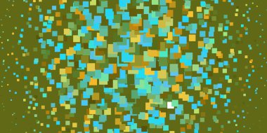 Açık Mavi, çizgileri, dikdörtgenleri olan sarı vektör düzeni.