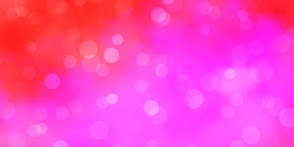 Светло Розовый Векторный Рисунок Сферами — стоковый вектор