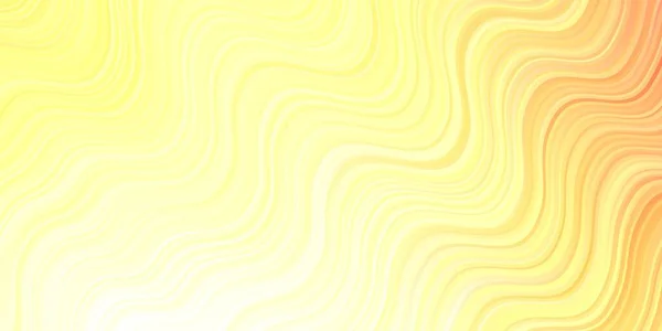 Світло Червоний Жовтий Векторний Фон Круглою Дугою Барвисті Абстрактні Ілюстрації — стоковий вектор